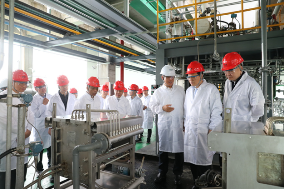 國家應急管理部劉偉副部長參觀我司萬噸級微反應工業化項目